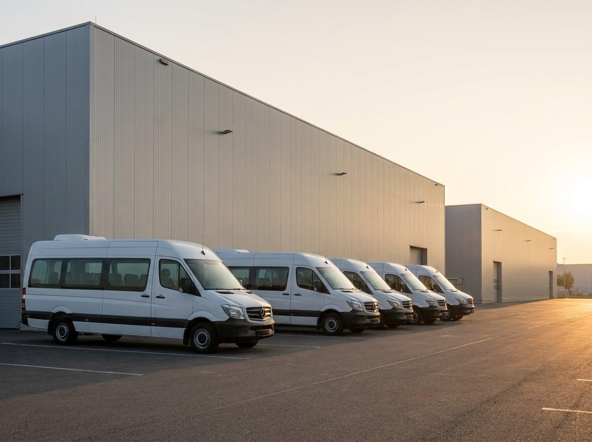 Personel servis filomuz — bakımlı Mercedes Sprinter araçlarımız