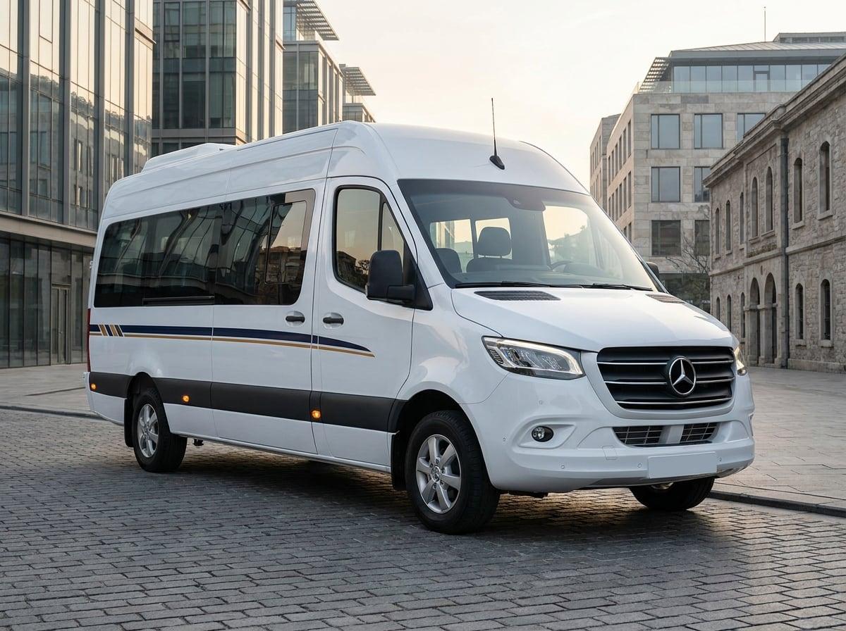 Modern personel servis aracımız — Mercedes Sprinter dış görünüm